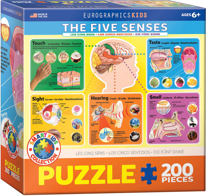 200 Pieces<br> Jigsaw Puzzle<br> The Five Senses