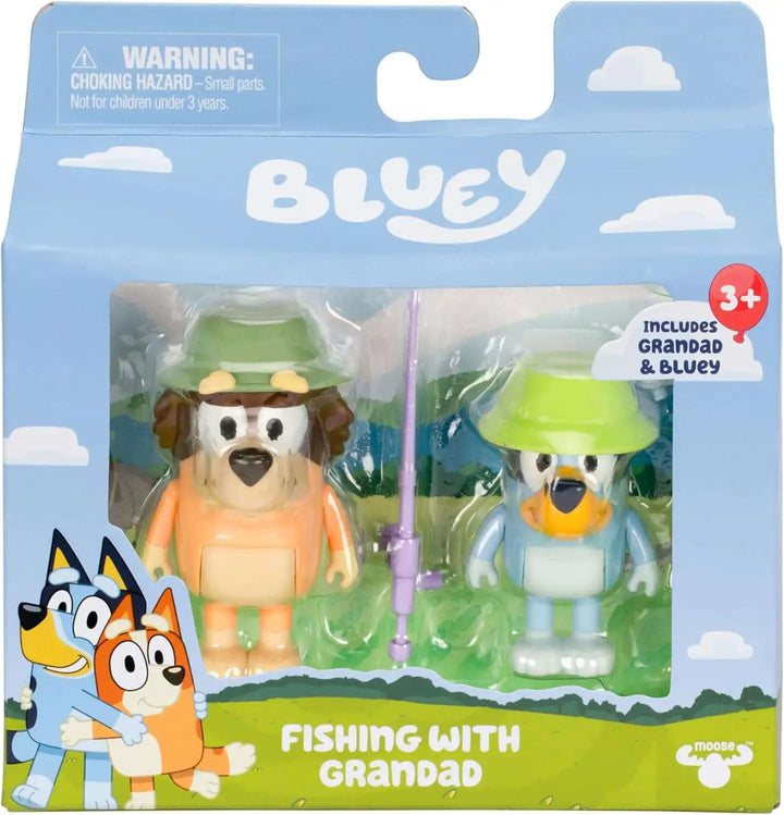 Bluey<br> Figure (2-pack)<br> Fishing with Grandad