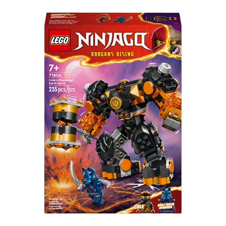 LEGO Ninjago<br> Cole's Elemental Earth Mech<br> 71806