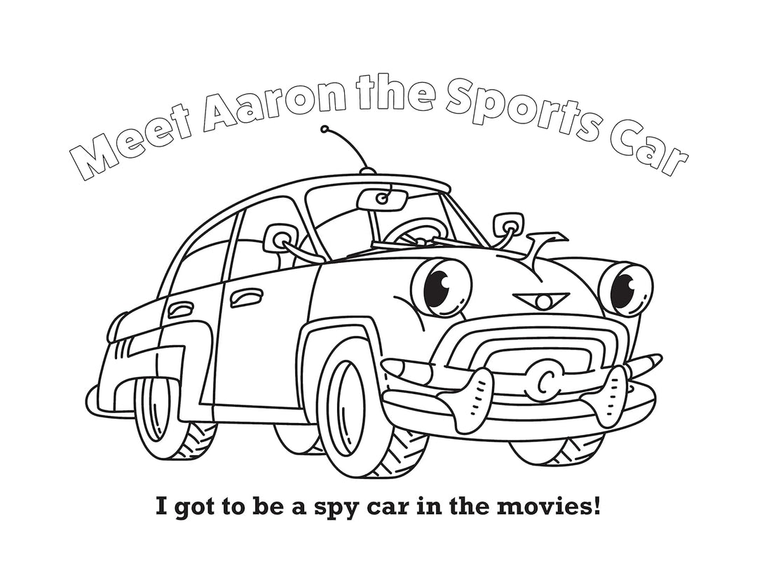 Colouring Book<br> Trucks, Tractors, and Cars