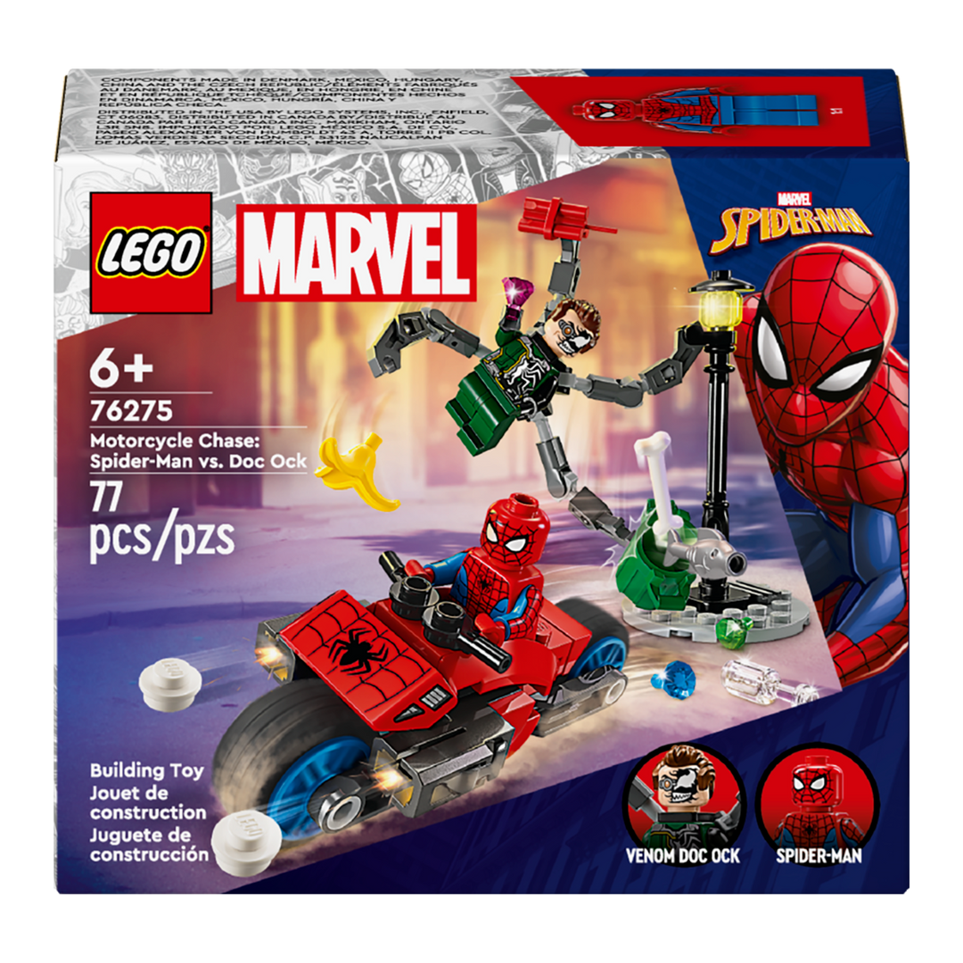 LEGO Marvel<br> Motorcycle Chase<br> Spider-Man vs. Doc Ock<br> 76275