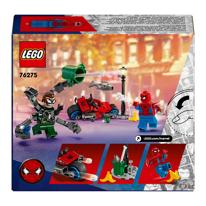 LEGO Marvel<br> Motorcycle Chase<br> Spider-Man vs. Doc Ock<br> 76275