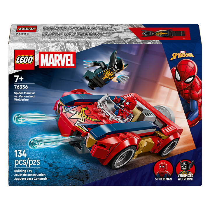 LEGO Marvel<br> Spider-Man Car vs Venomized Wolverine<br> 76336