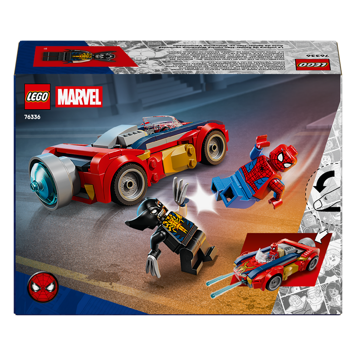 LEGO Marvel<br> Spider-Man Car vs Venomized Wolverine<br> 76336