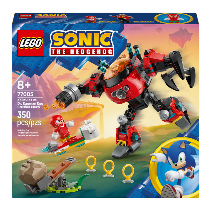 LEGO Sonic the Hedgehog<br> Knuckles vs. Dr. Eggman Egg Crusher Mech<br> 77005