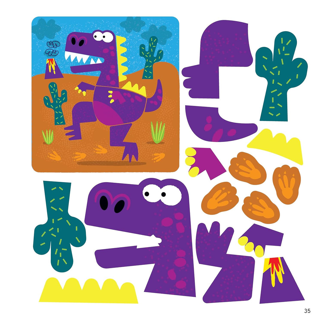 First Fun<br> Sticker Painting<br> Dinosaurs