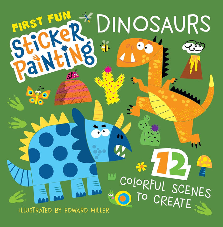 First Fun<br> Sticker Painting<br> Dinosaurs