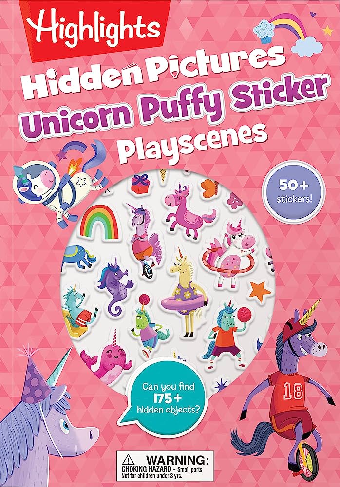 Puzzle Book<br> Highlights<br> Hidden Pictures<br> Unicorn