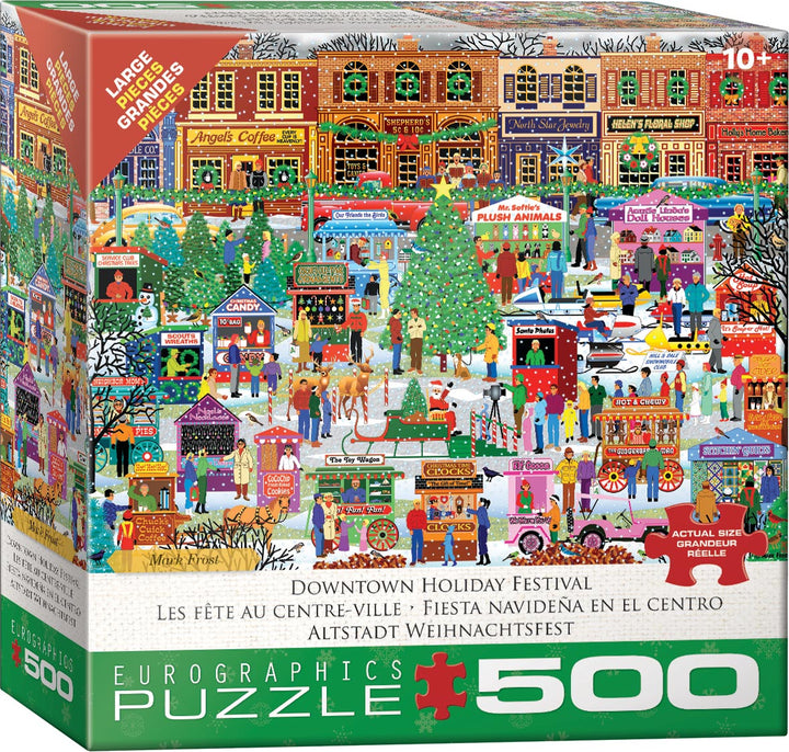Jigsaw Puzzle<br> 500 Pieces<br> Downtown Holiday Festival