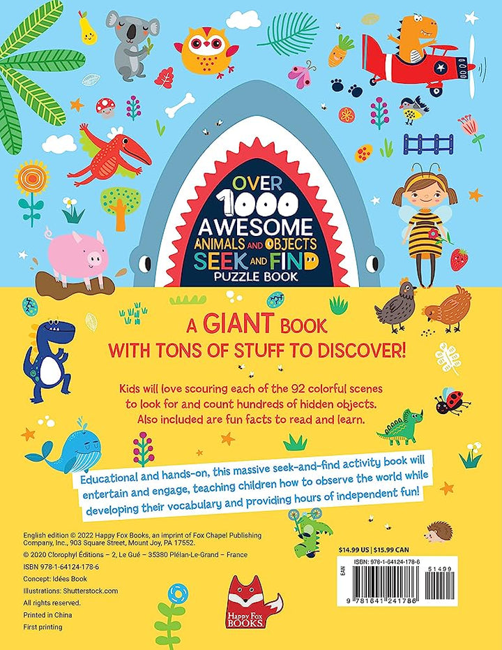 Puzzle Book<br> Seek and Find<br> Animals and Objects