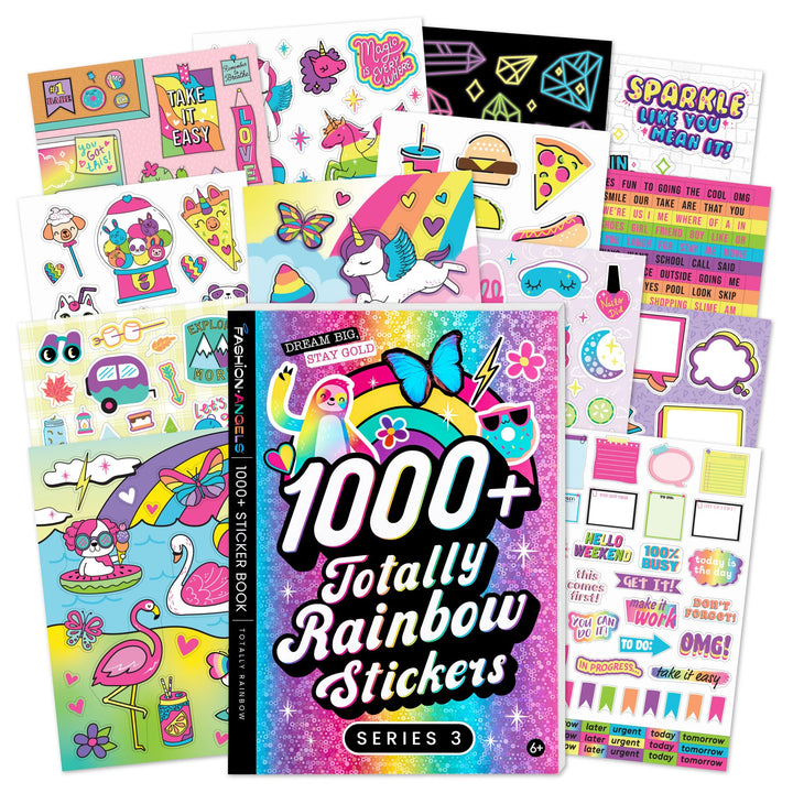 Sticker Book<br> 1000+ Totally Rainbow Stickers