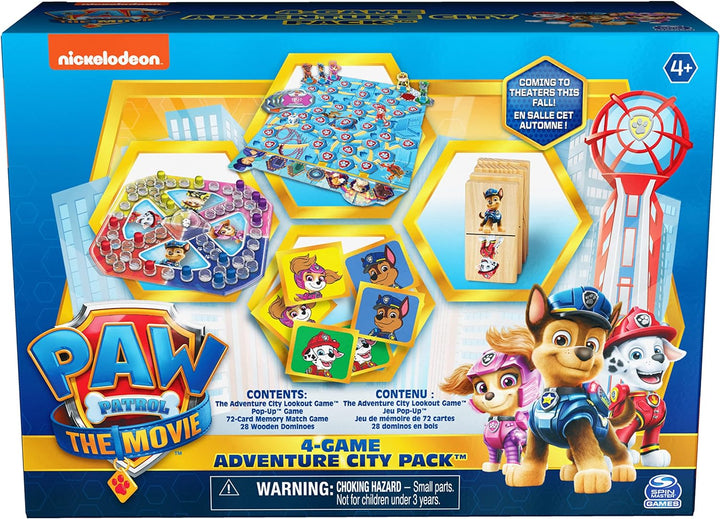 Board Game<br> Spin Master<br> Paw Patrol<br> 4-Game Adventure City Pack