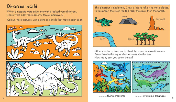Activity Book<br> Usborne Little Children's<br> Dinosaur