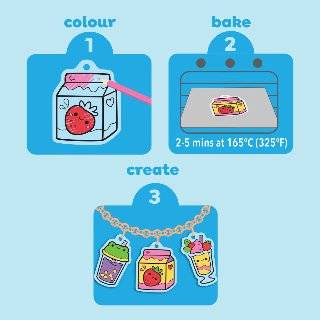 Tiger Tribe<br> Charm Bracelet Kit<br> Kawaii Drinks