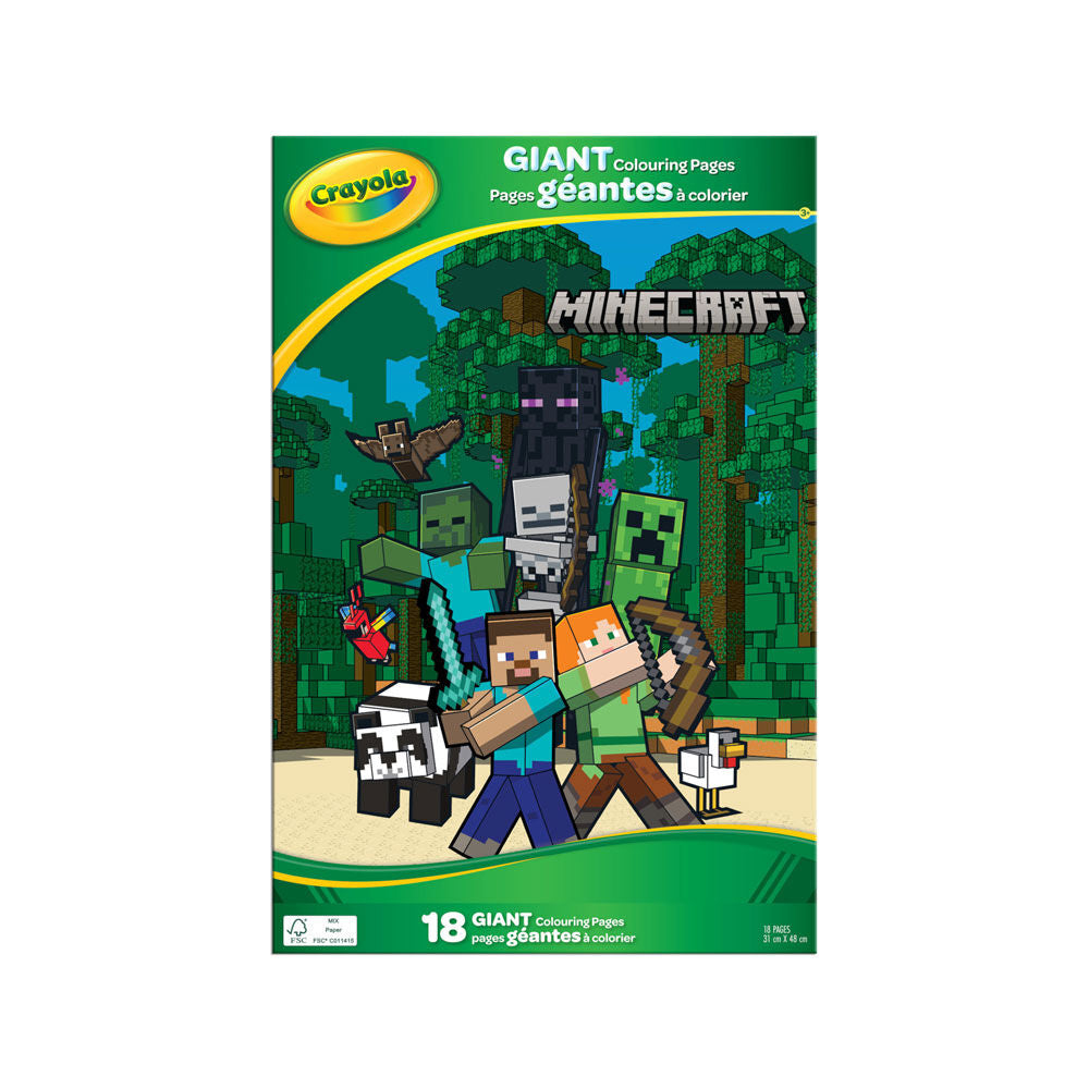 Colouring Book<br> Crayola<br> Giant Fun Pad<br> Minecraft