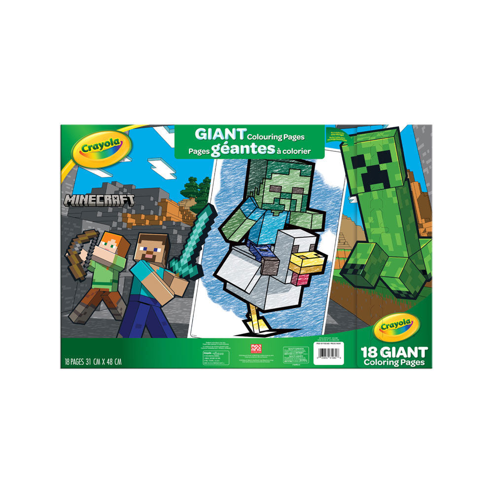 Colouring Book<br> Crayola<br> Giant Fun Pad<br> Minecraft