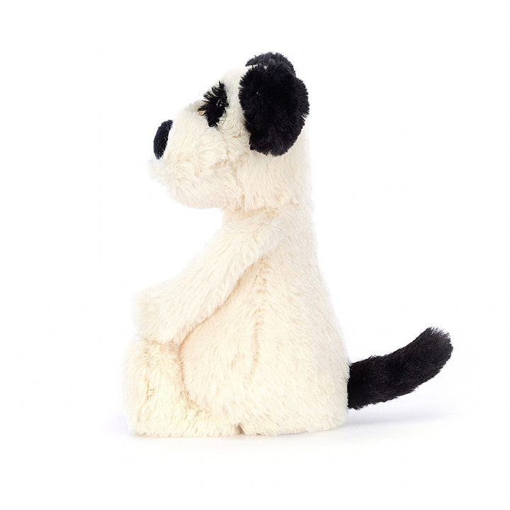Jellycat<br> Bashful Puppy<br> Black & Cream<br> Small (7")