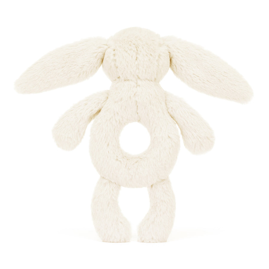 Jellycat<br> Bashful Bunny<br> Ring Rattle (7")<br> Cream