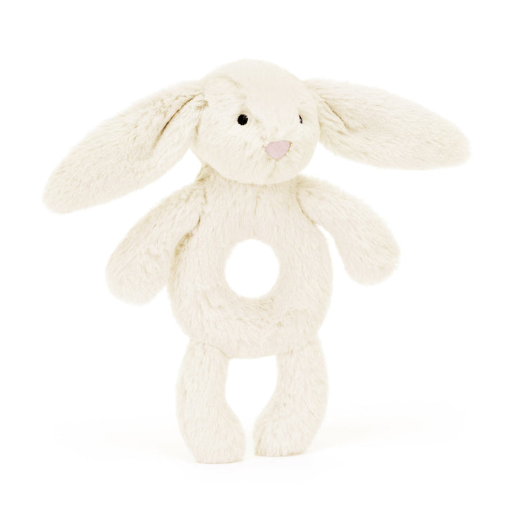 Jellycat<br> Bashful Bunny<br> Ring Rattle (7")<br> Cream