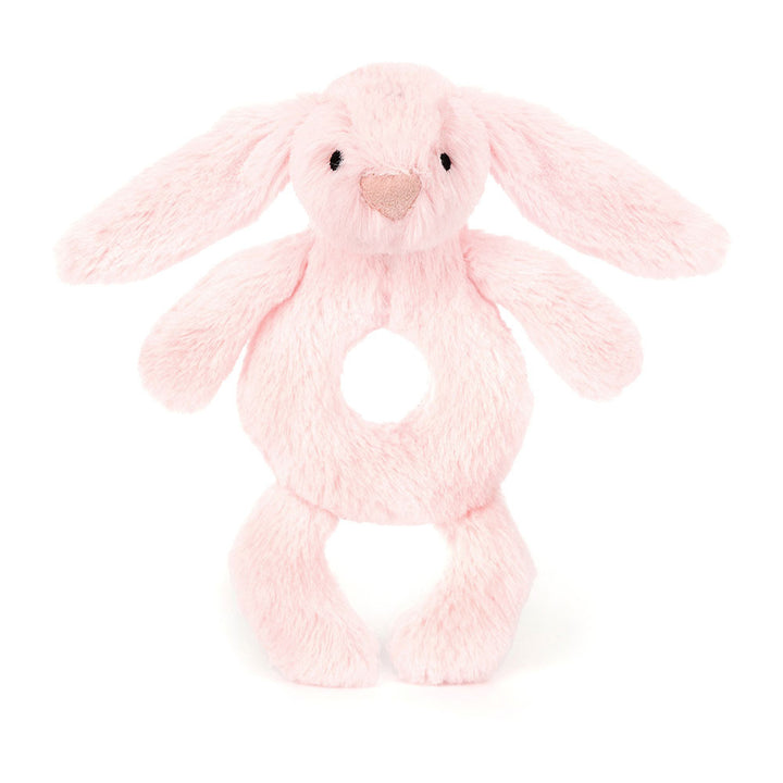 Jellycat<br> Bashful Bunny<br> Ring Rattle (7")<br> Baby Pink