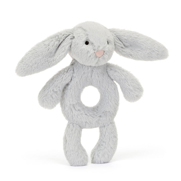 Jellycat<br> Bashful Bunny<br> Ring Rattle (7")<br> Silver