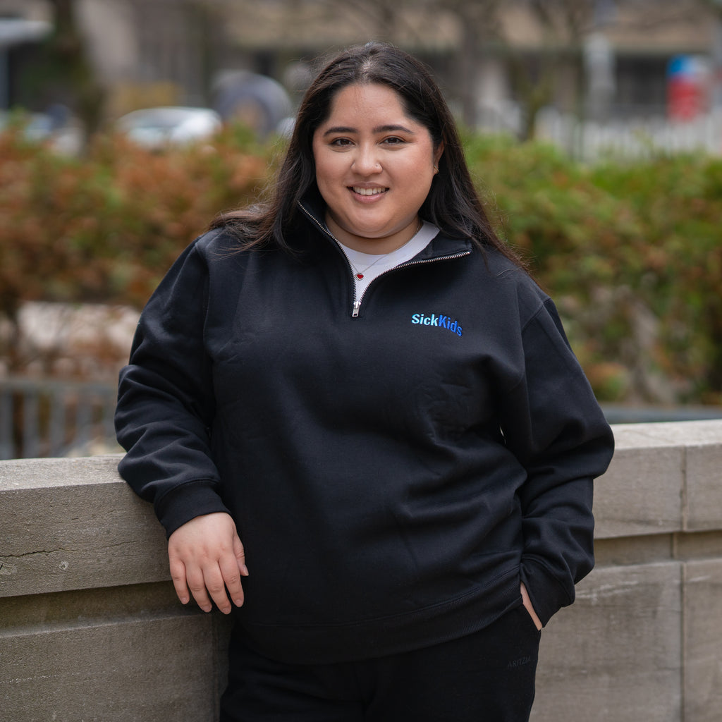 Adult SickKids Quarter Zip Sweater Black – The 5Fifty5 Shop at Adult SickKids Quarter Zip Sweater Black – The 5Fifty5 Shop at