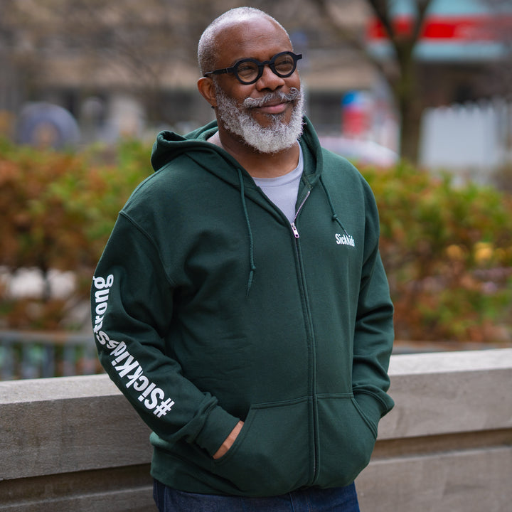Adult<br> Full-Zip Hoodie<br> SickKids (Forest Green)