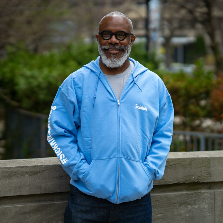Adult SickKids Full-Zip Hoodie (Carolina Blue)