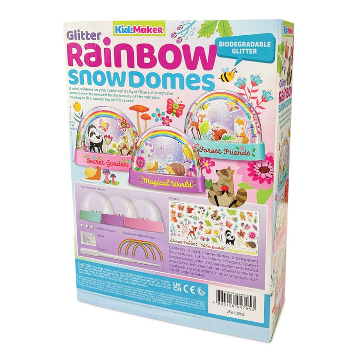 KidzMaker<br> Glitter Rainbow<br> Snowdomes