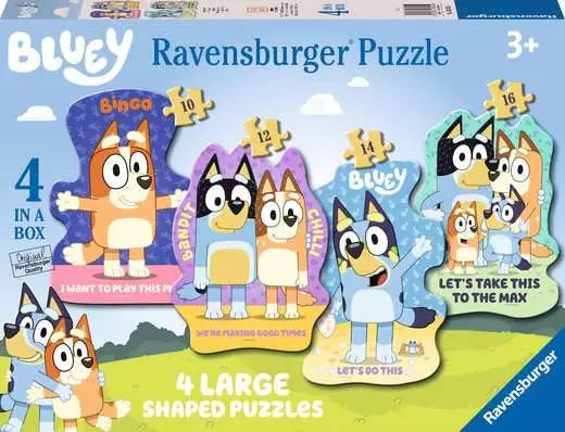 Jigsaw Puzzle<br> Bluey Large Shaped Puzzles (4-in-1)