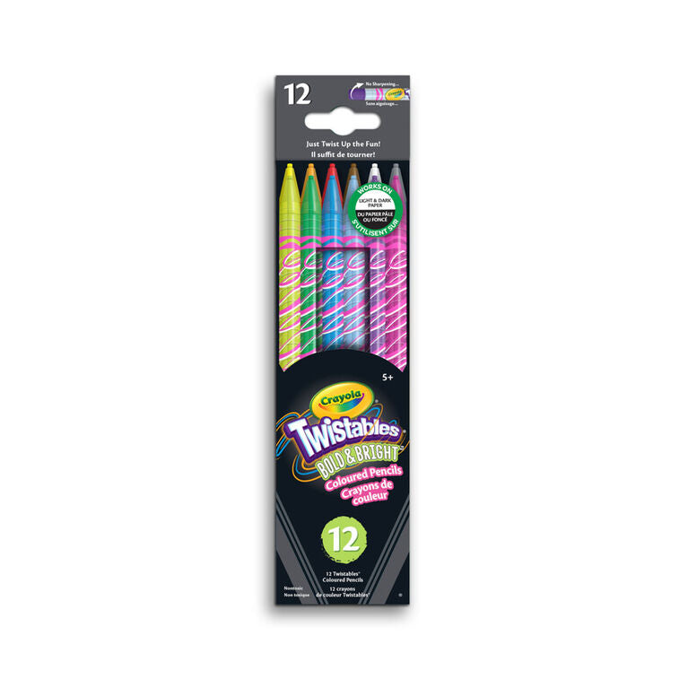Crayola<br> Twistables<br> Bold & Bright<br> (12-Pack)