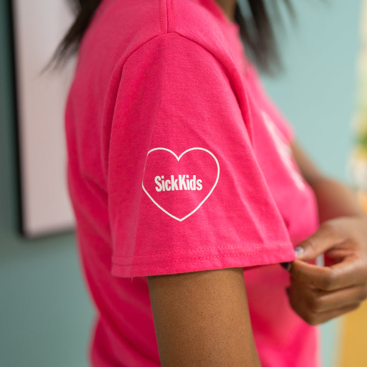 Adult T-Shirt<br> SickKids<br> Be Kind (Pink)