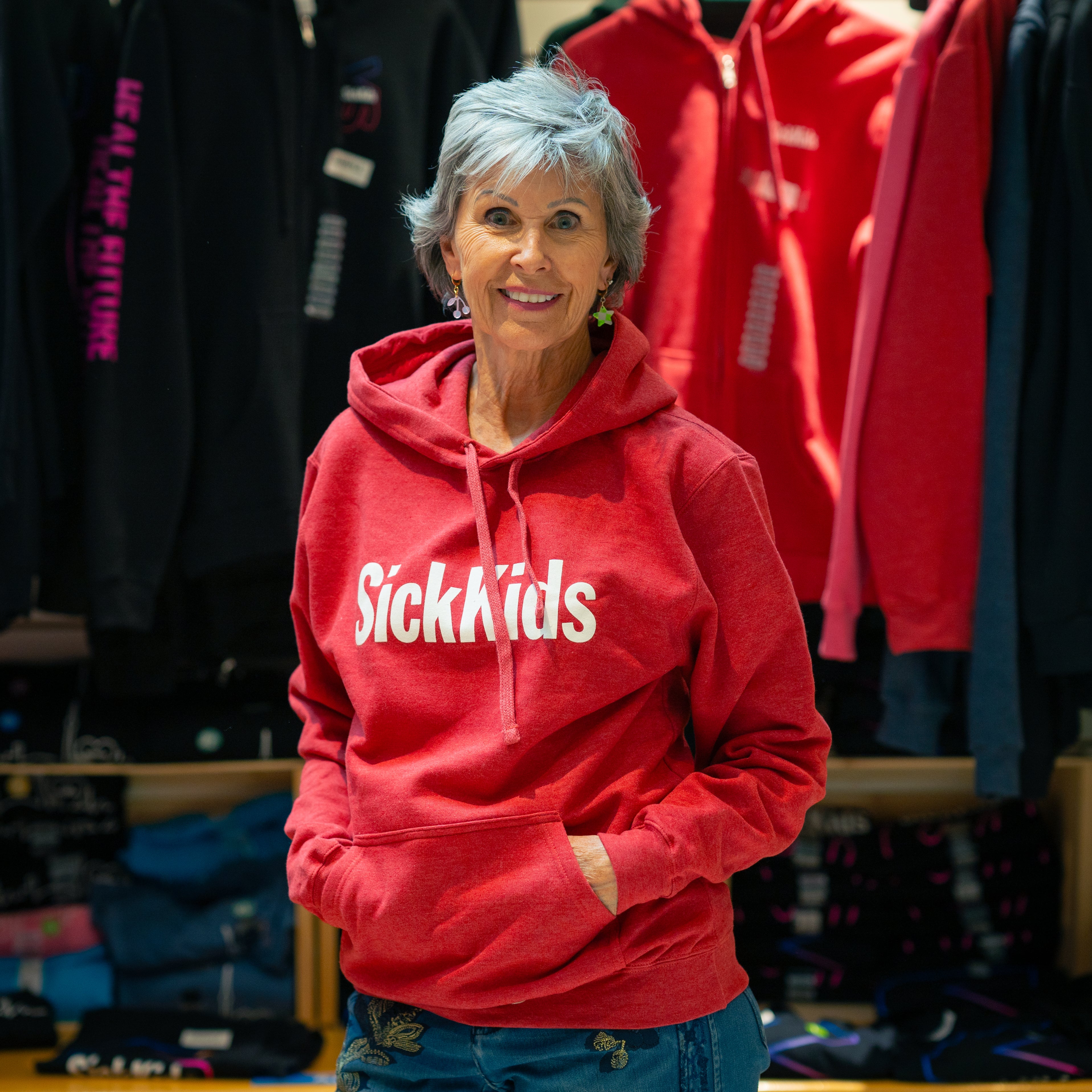 Adult Pullover Hoodie Sickkids Heather Red