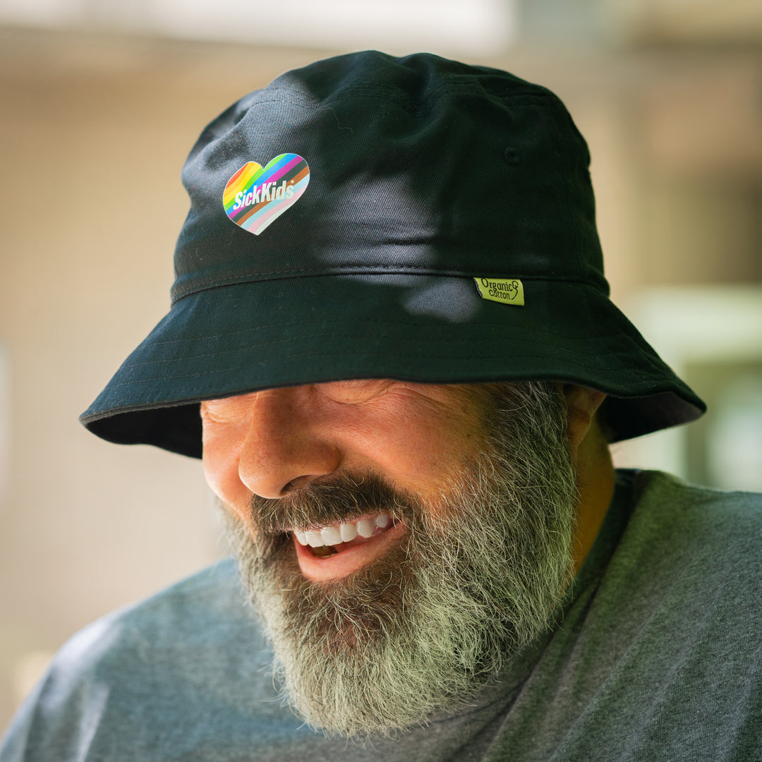 Adult<br> Bucket Hat<br> Rainbow Heart