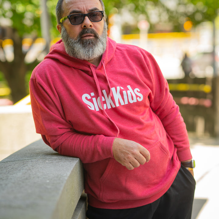 Adult<br> Pullover Hoodie<br> Sickkids<br> Heather Red