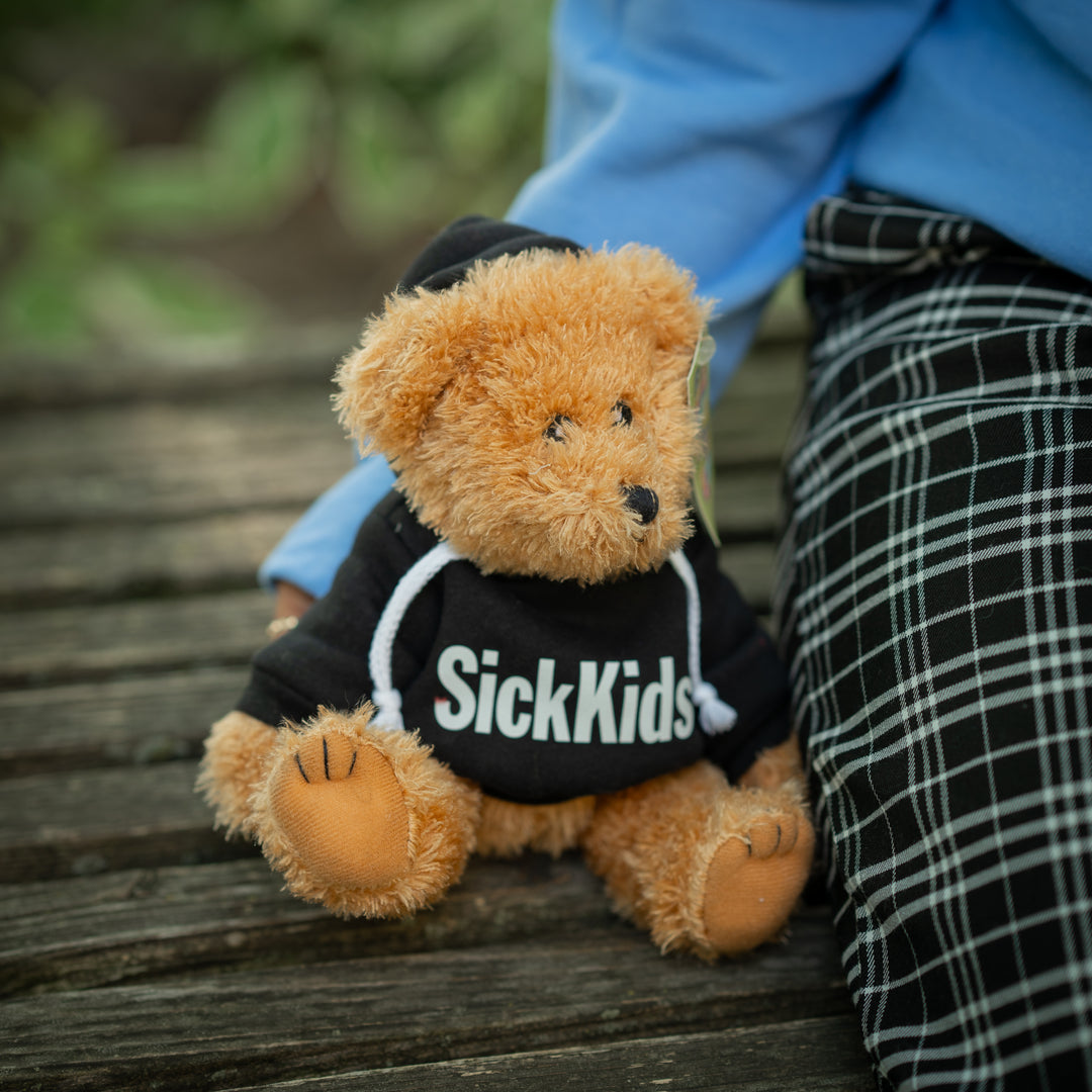 Teddy Bear (10")<br> SickKids Hoodie<br> Light Brown