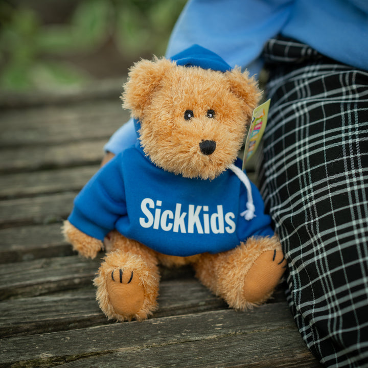 Teddy Bear (10")<br> SickKids Hoodie<br> Light Brown