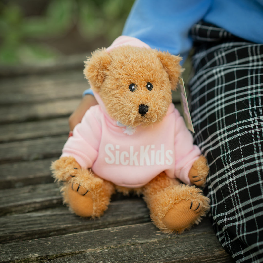 Teddy Bear (10")<br> SickKids Hoodie<br> Light Brown