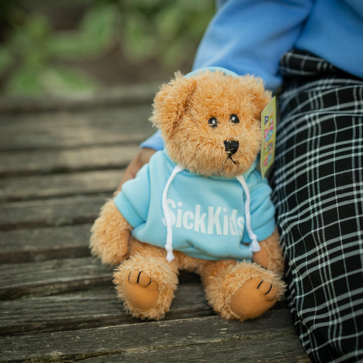 Teddy Bear (10")<br> SickKids Hoodie<br> Light Brown