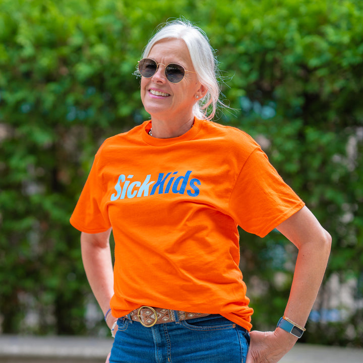 Adult T-Shirt<br> Classic SickKids<br> Orange