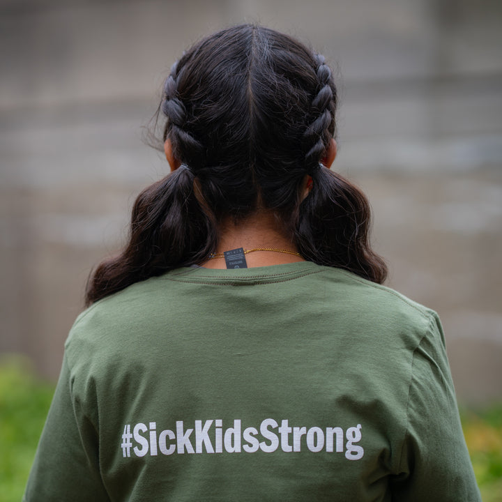 Adult T-Shirt<br> SickKids Skyline<br> (Khaki)