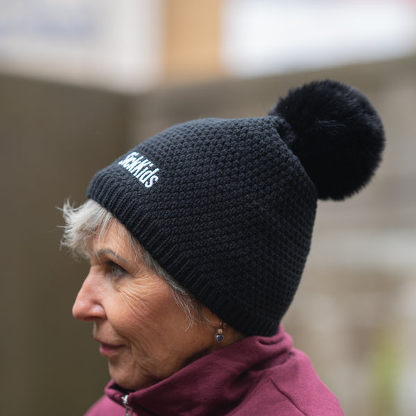 Adult<br> Jacquard Knit<br> Pom Pom Toque