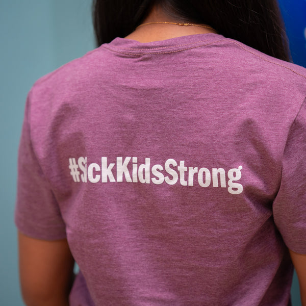 Adult SickKids<br> Skyline T-Shirt<br> (Heather Maroon)