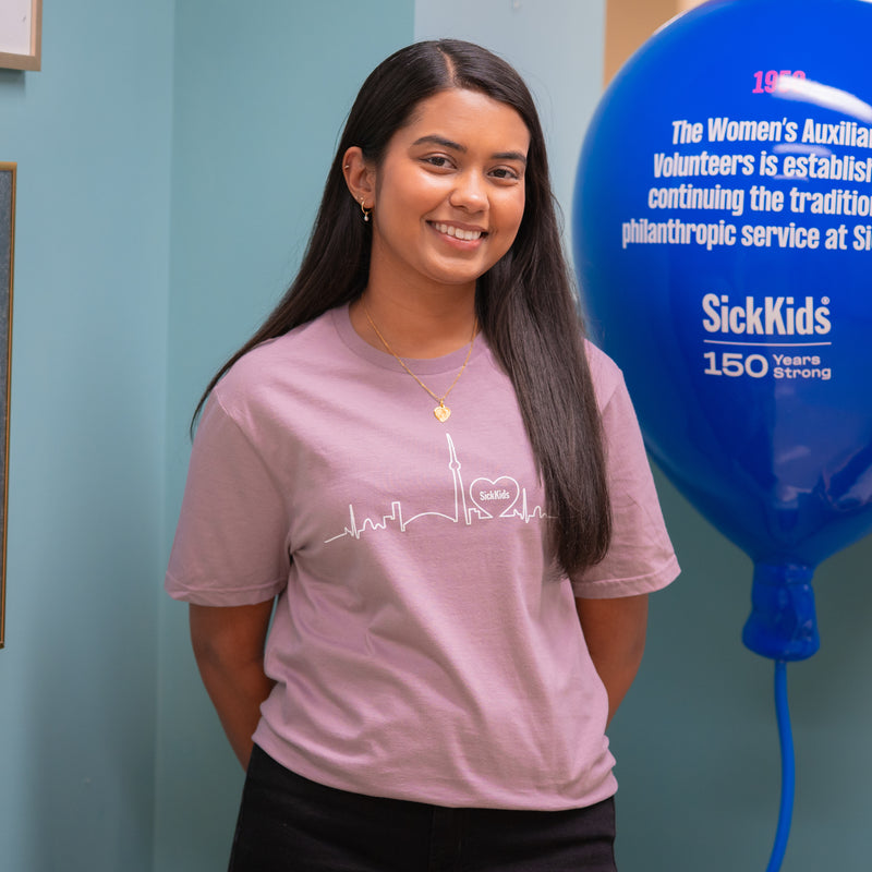 Adult SickKids<br> Skyline T-Shirt<br> (Lilac)