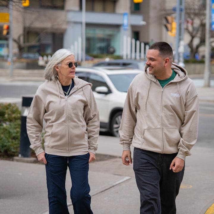Adult SickKids Full-Zip Hoodies (Sand)