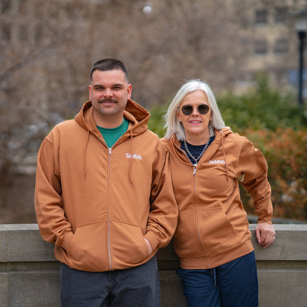 Adult SickKids Full-Zip Hoodies (Caramel)