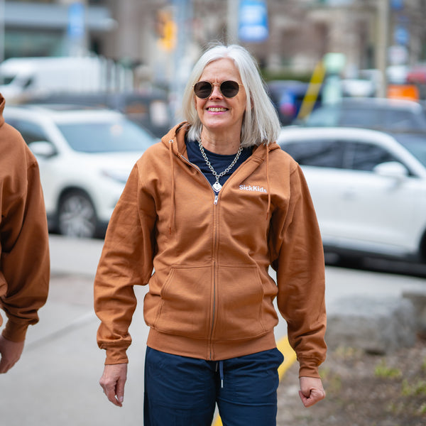 Adult SickKids Full-Zip Hoodies (Caramel)