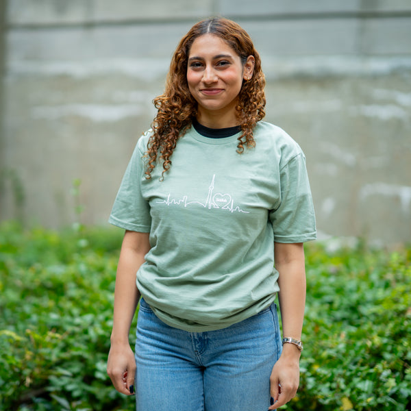 Adult SickKids<br> Skyline T-Shirt<br> (Sage)