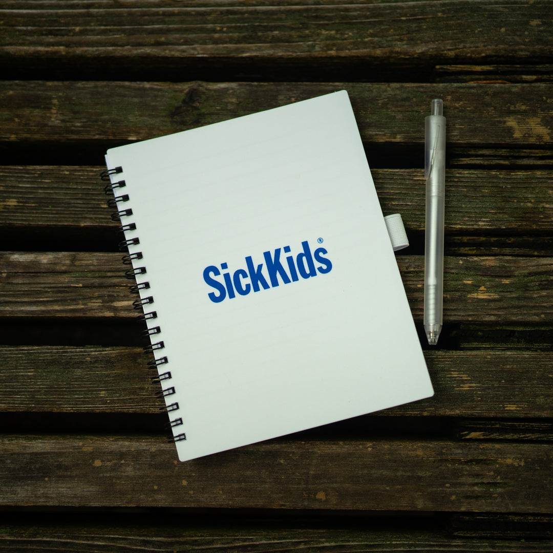 SickKids<br> Notebook & Pen Set<br> White