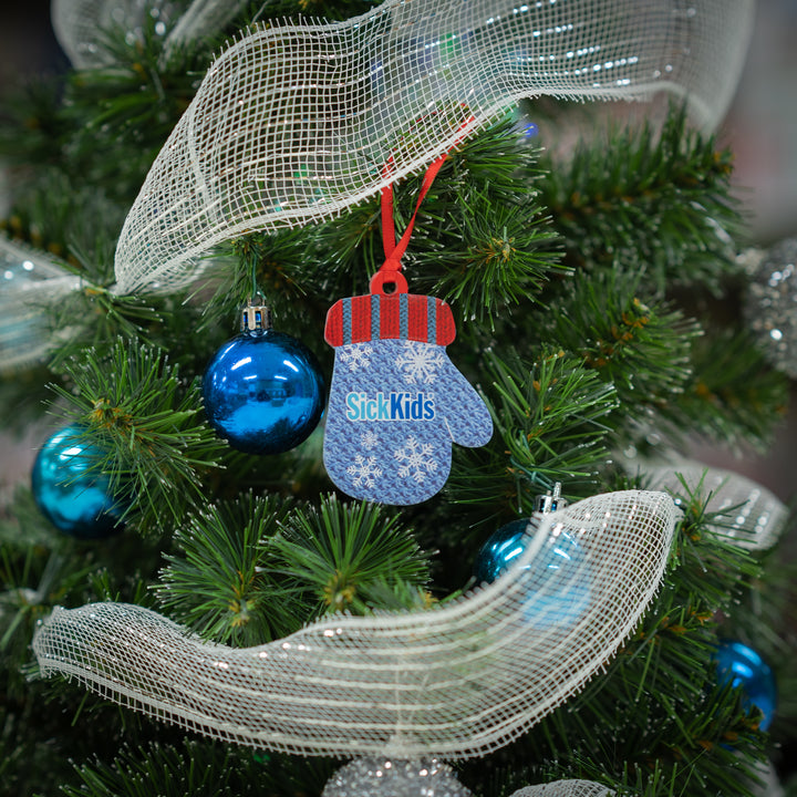 Ornament<br> SickKids<br> Blue Mitten